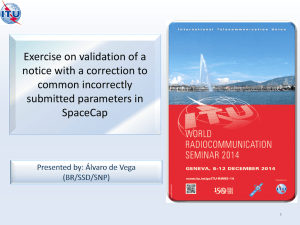 Exercise on validation of a notice with a correction to common incorrectly