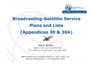 Broadcasting - Satellite Service Plans and Lists