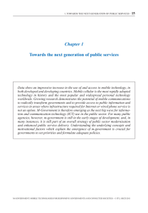 Chapter 1 Towards the next generation of public services 15