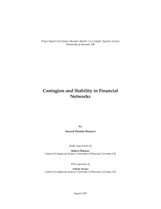 Contagion and Stability in Financial Networks