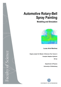 Automotive Rotary-Bell Spray Painting Modelling and Simulation Lucas Ariel Martinez