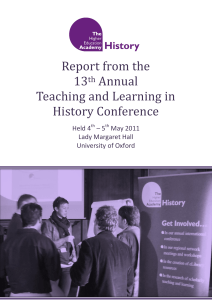 Report from the 13 Annual Teaching and Learning in