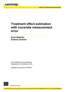 Treatment effect estimation with covariate measurement error