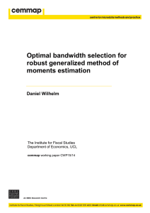 Optimal bandwidth selection for robust generalized method of moments estimation