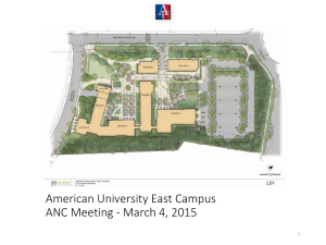 American University East Campus ANC Meeting - March 4, 2015 1