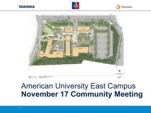 American University East Campus November 17 Community Meeting  1