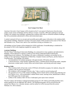American University’s East Campus will be located on the 8.1-acre... East Campus Fact Sheet