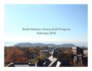 Smith Neilson Library Draft Program February 2016