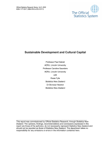 Sustainable Development and Cultural Capital