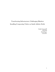 Transforming Infrastructure: Challenging Mindsets Installing Composting Toilets on Smith Athletic Fields
