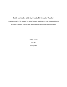 Smith and Smith:  Achieving Sustainable Education Together