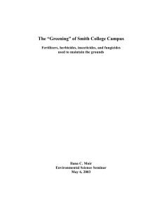 The “Greening” of Smith College Campus