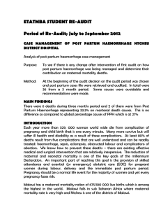 ETATMBA STUDENT RE-AUDIT  Period of Re-Audit; July to September 2012