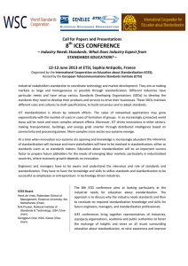     8  ICES CONFERENCE   Call for Papers and Presentations
