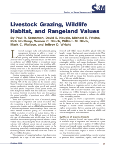 Livestock Grazing, Wildlife Habitat, and Rangeland Values