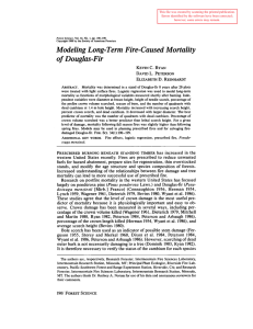 Modeling Long-Term Fire-Caused Mortality of Douglas-Fir L.