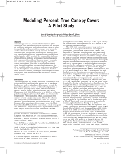 Modeling Percent  Tree Canopy Cover: A Pilot Study