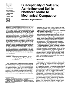 0 Susceptibility  of Volcanic Ash-Influenced Soil  in Northern  Idaho to