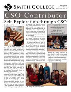 C S O   C o n t r... Self-Exploration through CSO Contact the