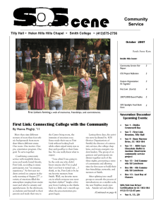 First Link: Connecting College with the Community By Hanna Meghji, ‘11