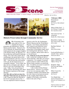 Historic Preservation through Community Service February 2004