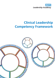 Clinical Leadership Competency Framework Leadership Academy