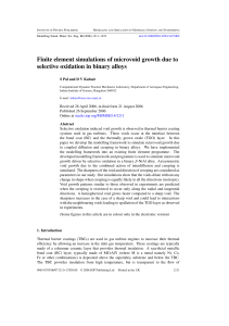 Finite element simulations of microvoid growth due to