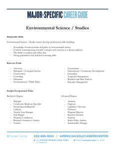 Environmental Science / Studies