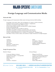 Foreign Language and Communication Media