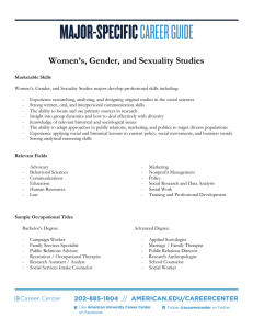 Women’s, Gender, and Sexuality Studies