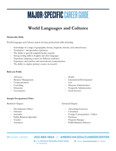World Languages and Cultures