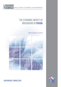 1 The economic impact of broadband in PANAMA