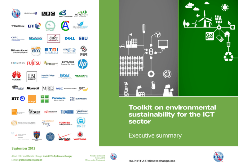 Toolkit on environmental sustainability for the ICT sector Executive ...