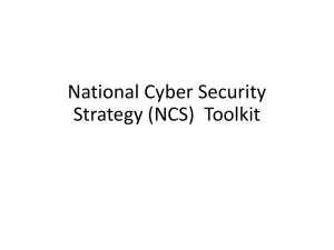 National Cyber Security Strategy (NCS)  Toolkit