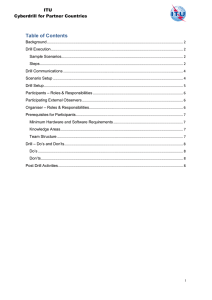 Table of Contents  ITU Cyberdrill for Partner Countries
