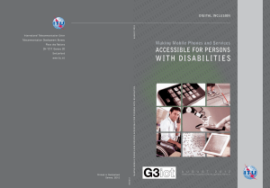 accessible for Persons Making Mobile Phones and services digital inclUsion