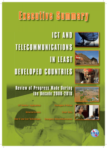 Executive Summary ICT AND TELECOMMUNICATIONS IN LEAST