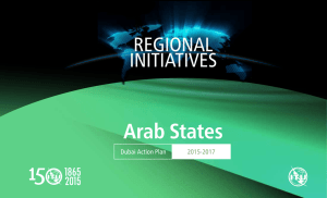 Arab States REGIONAL INITIATIVES Dubai Action Plan