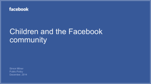 Children and the Facebook community  Simon Milner