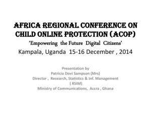 AfricA regionAl conference on  child online Protection (AcoP)