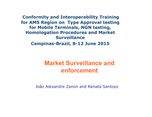 Conformity and Interoperability Training for Mobile Terminals, NGN testing,