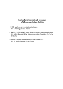Regional and international  overviews of telecommunication statistics