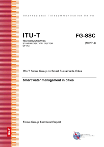 ITU-T FG-SSC Smart water management in cities