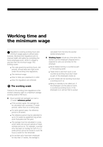 Working time and the minimum wage
