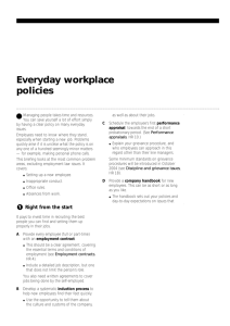 Everyday workplace policies