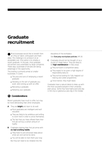 Graduate recruitment