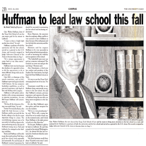 Huffman lead this  fall ·