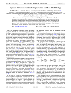Dynamics of Prestressed Semiflexible Polymer Chains as a Model of... Noah Rosenblatt, Adriano M. Alencar, Arnab Majumdar,