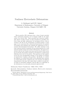 Nonlinear Electroelastic Deformations
