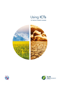 Using IcTs TO TAcKLE cLIMATE cHANGE